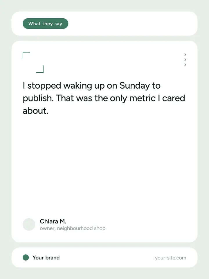 Morbido — Quote
