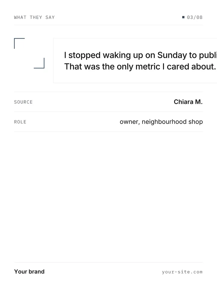Sistema — Quote
